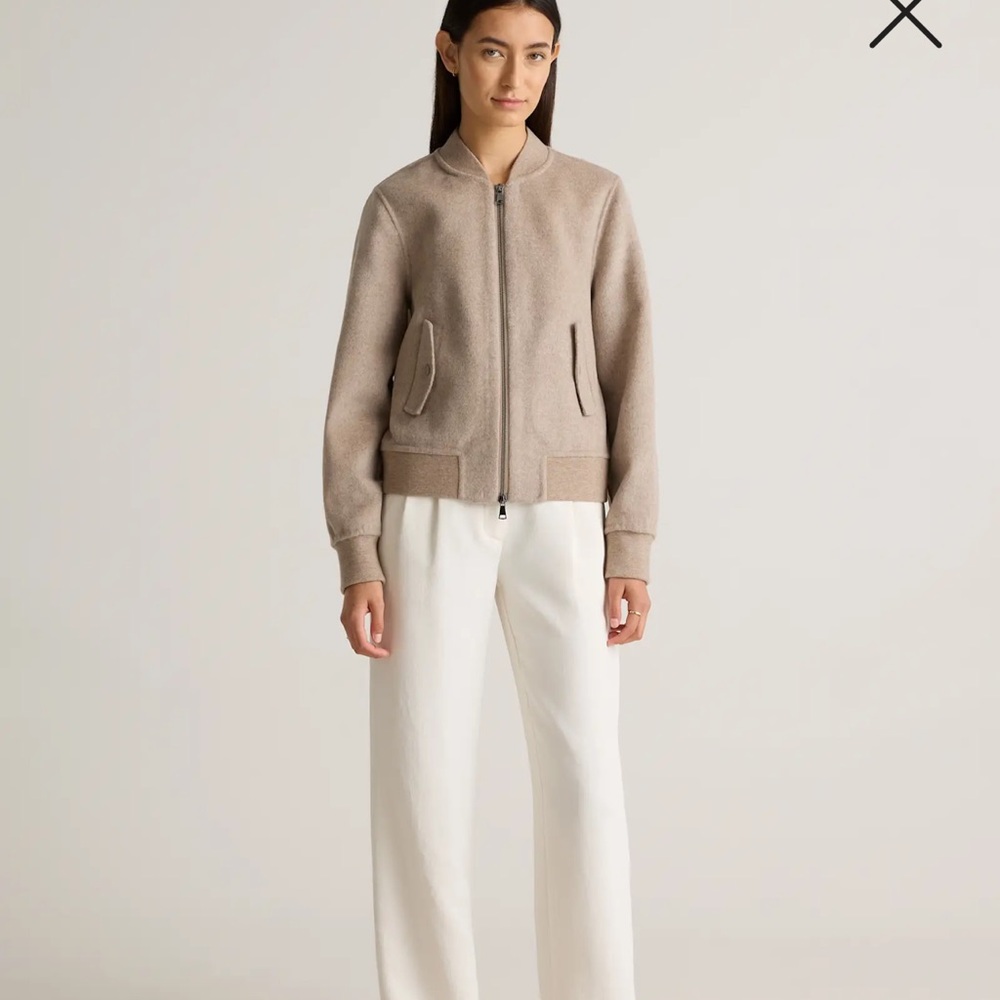 Quince Merino Wool Bomber Jacket - Picture 2 of 15
